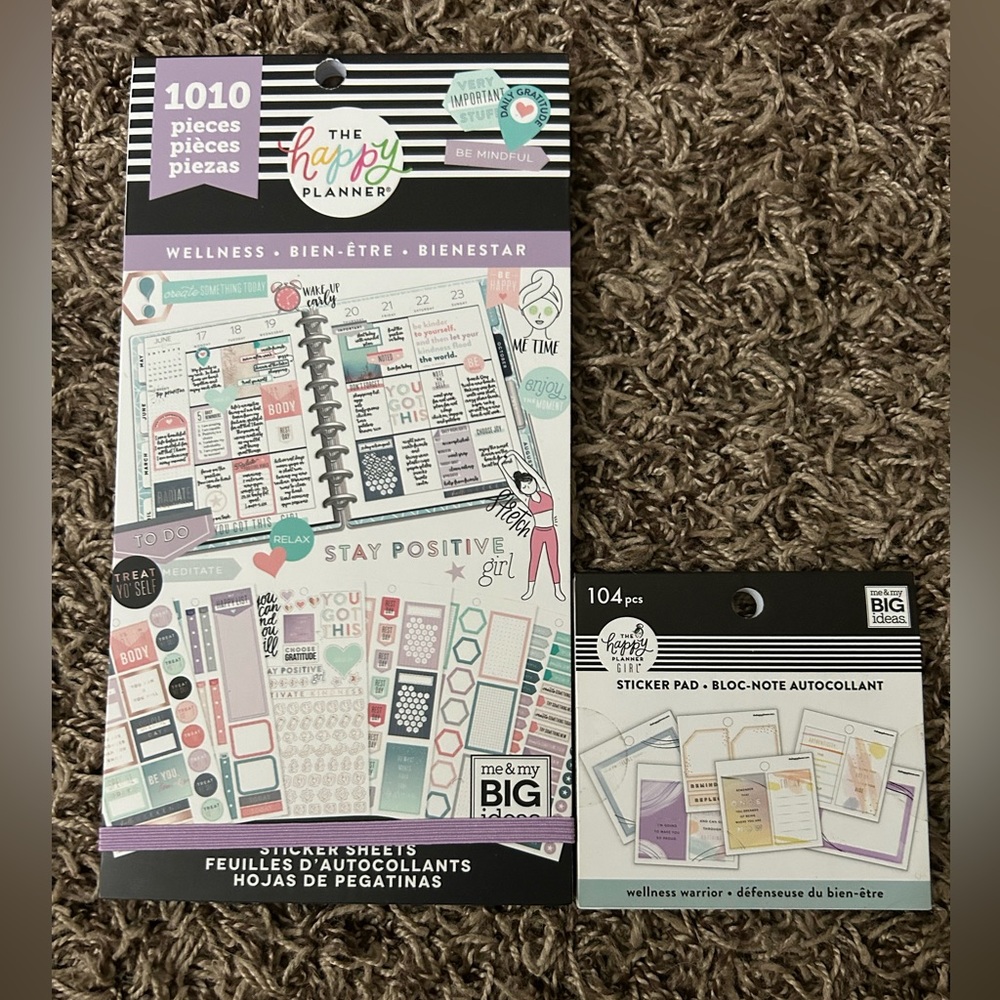 The Happy Planner Wellness Sticker Bundle #1